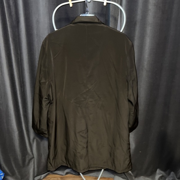 Mens Wilkie Rodriguez lined rain coat chocolate 44 regular double lined warm - Picture 3 of 9